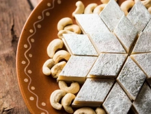 Best Diwali Delight Kaju Katli Sweet in Chennai The delicious kaju-katli is made with cashews and sugar, garnished with silver leaf.